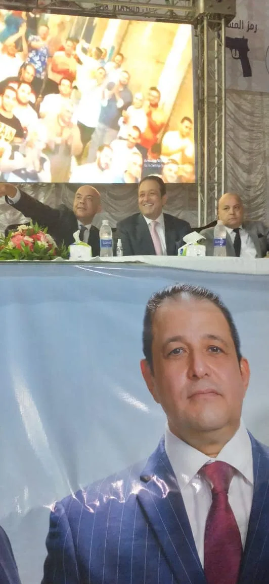 الجنرال علاء عابد يدعم مرشح حزب مستقبل وطن بالوراق (صور)
