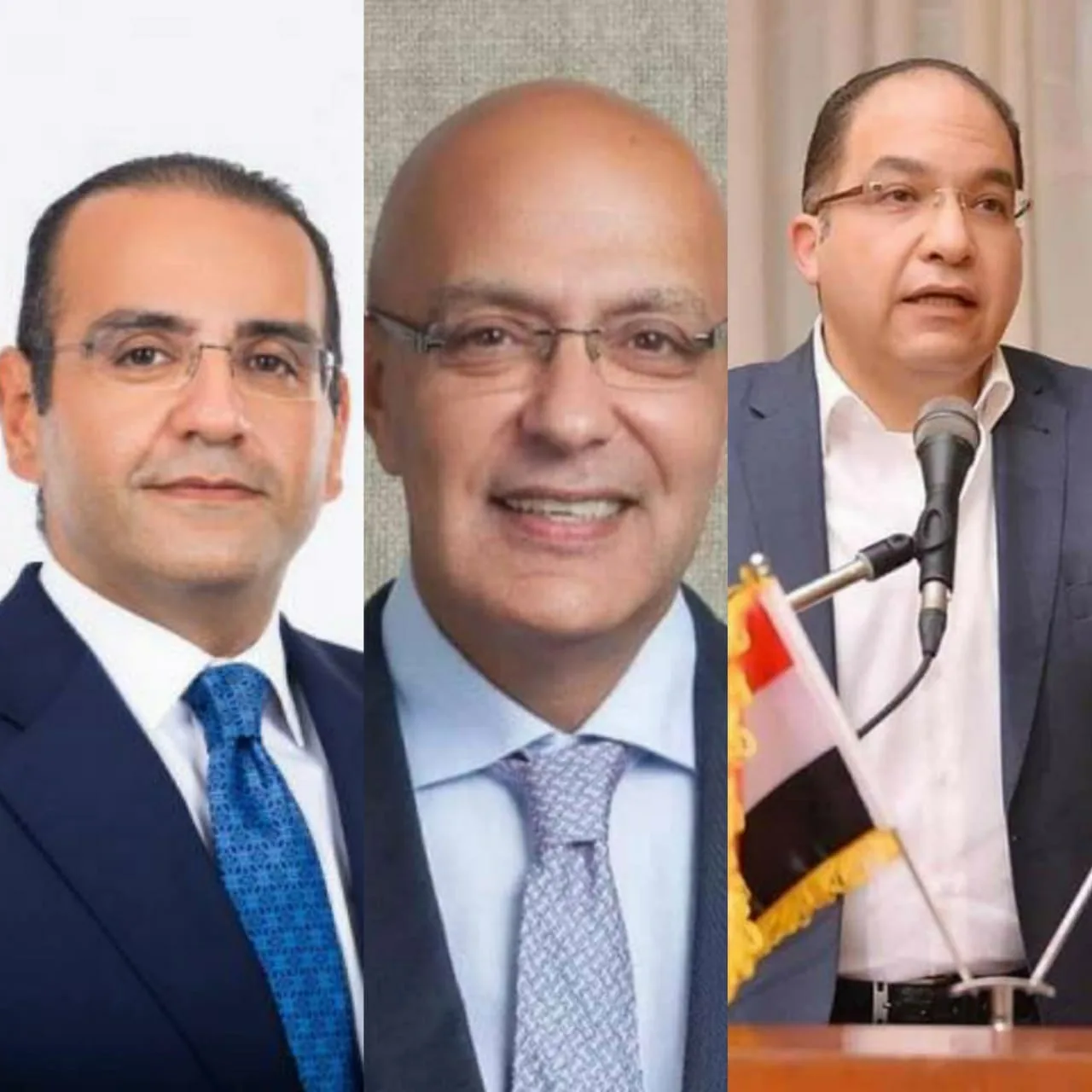الثلاثة يشتغلونها.. "المنزلاوي" و"اللمعي" و"صبور" رجال الصناعة والتجارة ومستقبل وطن في انتخابات "الشيوخ"