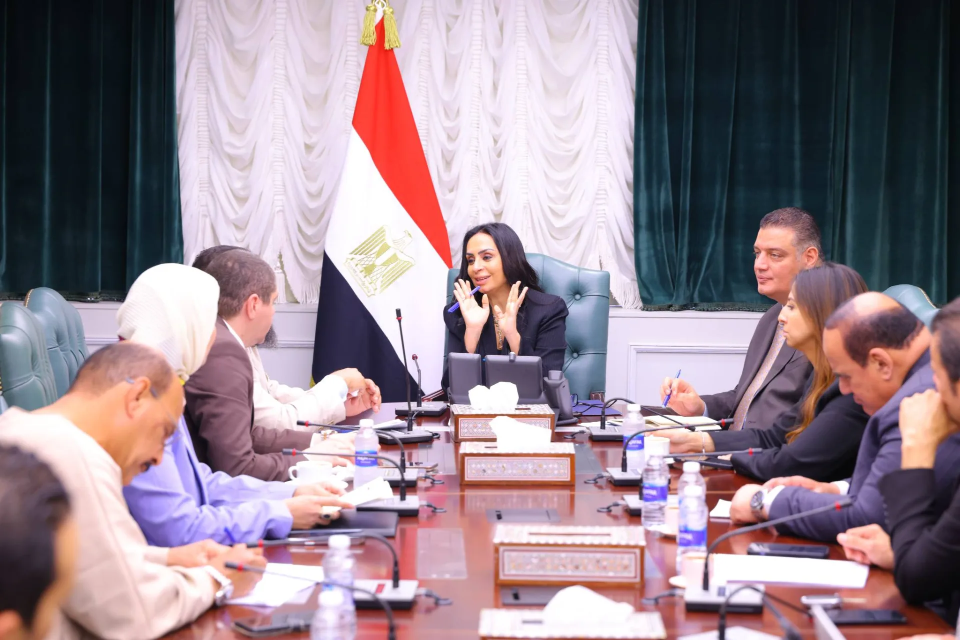 وزيرة التضامن الاجتماعي تلتقي عددًا من أعضاء مجلسي النواب والشيوخ