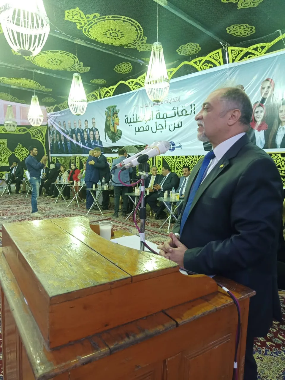 بالله نعتصم.. زعيم الأغلبية لمواطنين بمؤتمر انتخابي: أطمئننت بكم